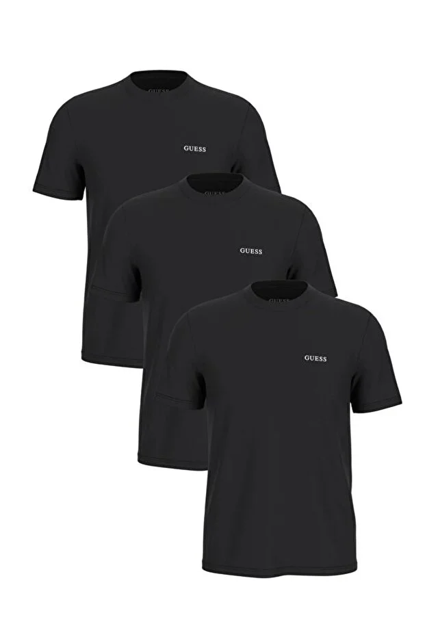 Guess Tee Erkek Siyah 3Lü Atlet Paketi U4YG52KCAM1-JBLK