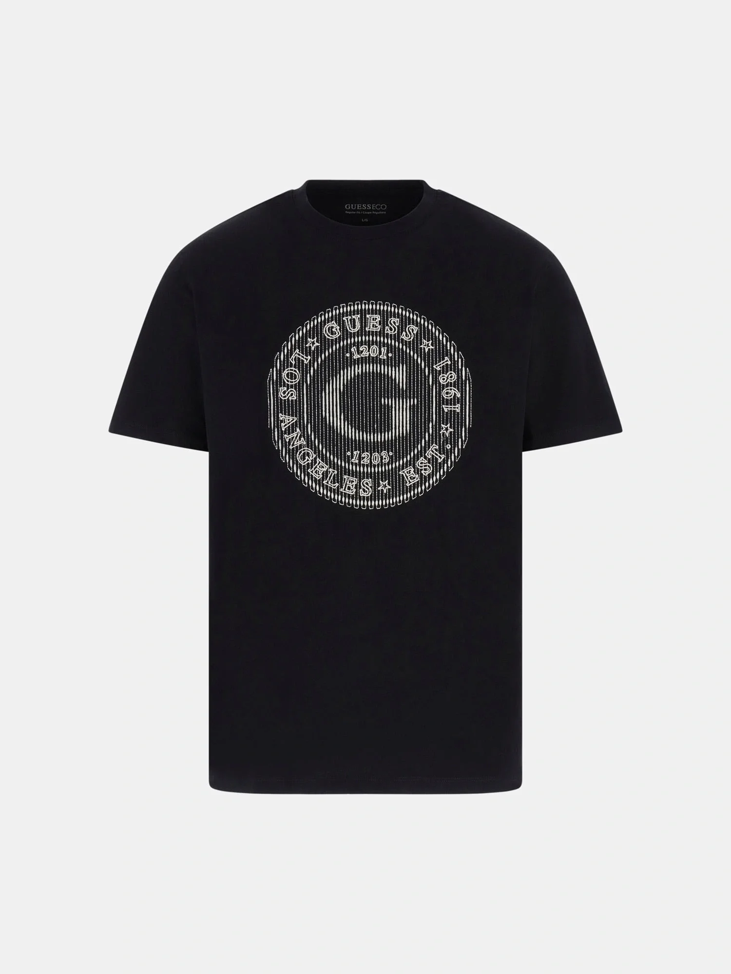 Guess Tee Erkek Siyah Regular Fit T-Shirt M5BI15K8FQ4-JBLK