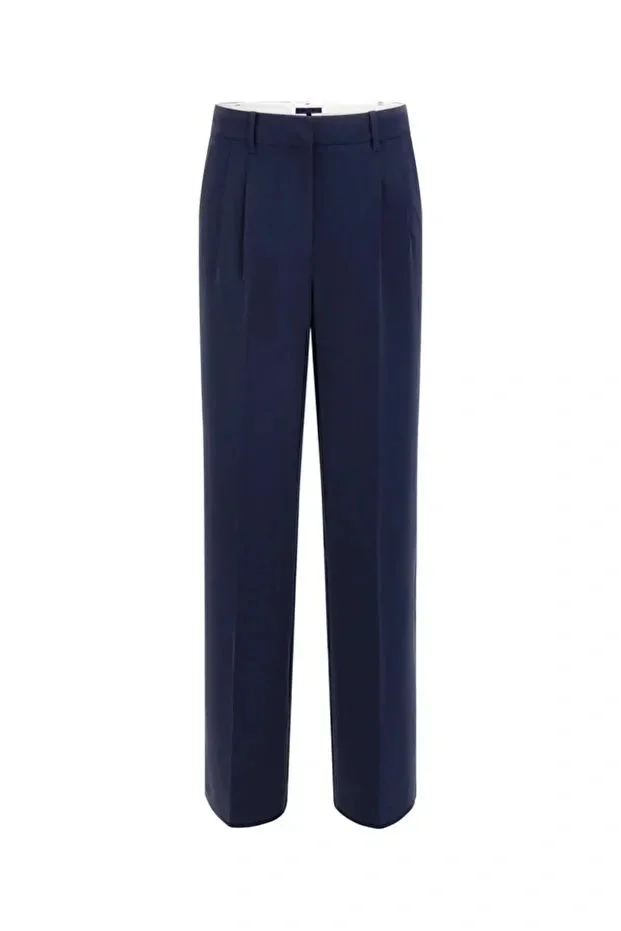 Guess Theoline Kadın Lacivert Regular Fit Pantolon W5YB08WGHC2-G7P1
