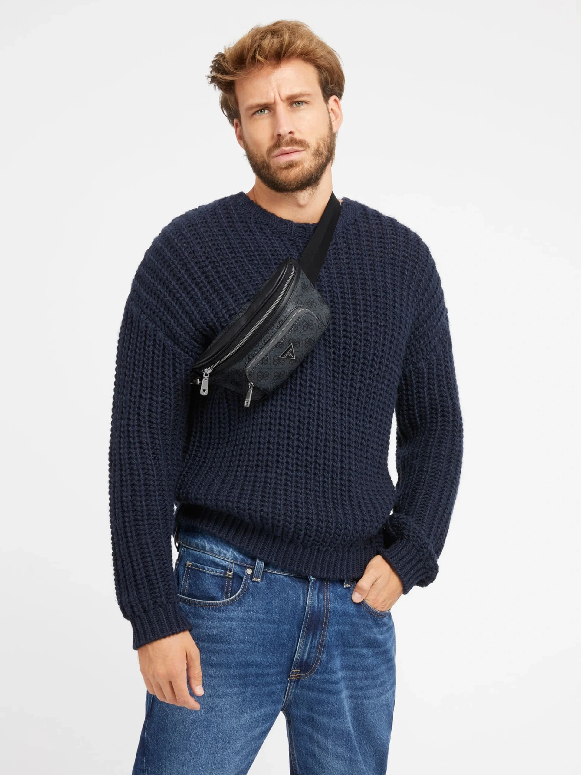 Guess Torino Erkek Siyah Çapraz Askılı Çanta HMEVZLP3231-BLA