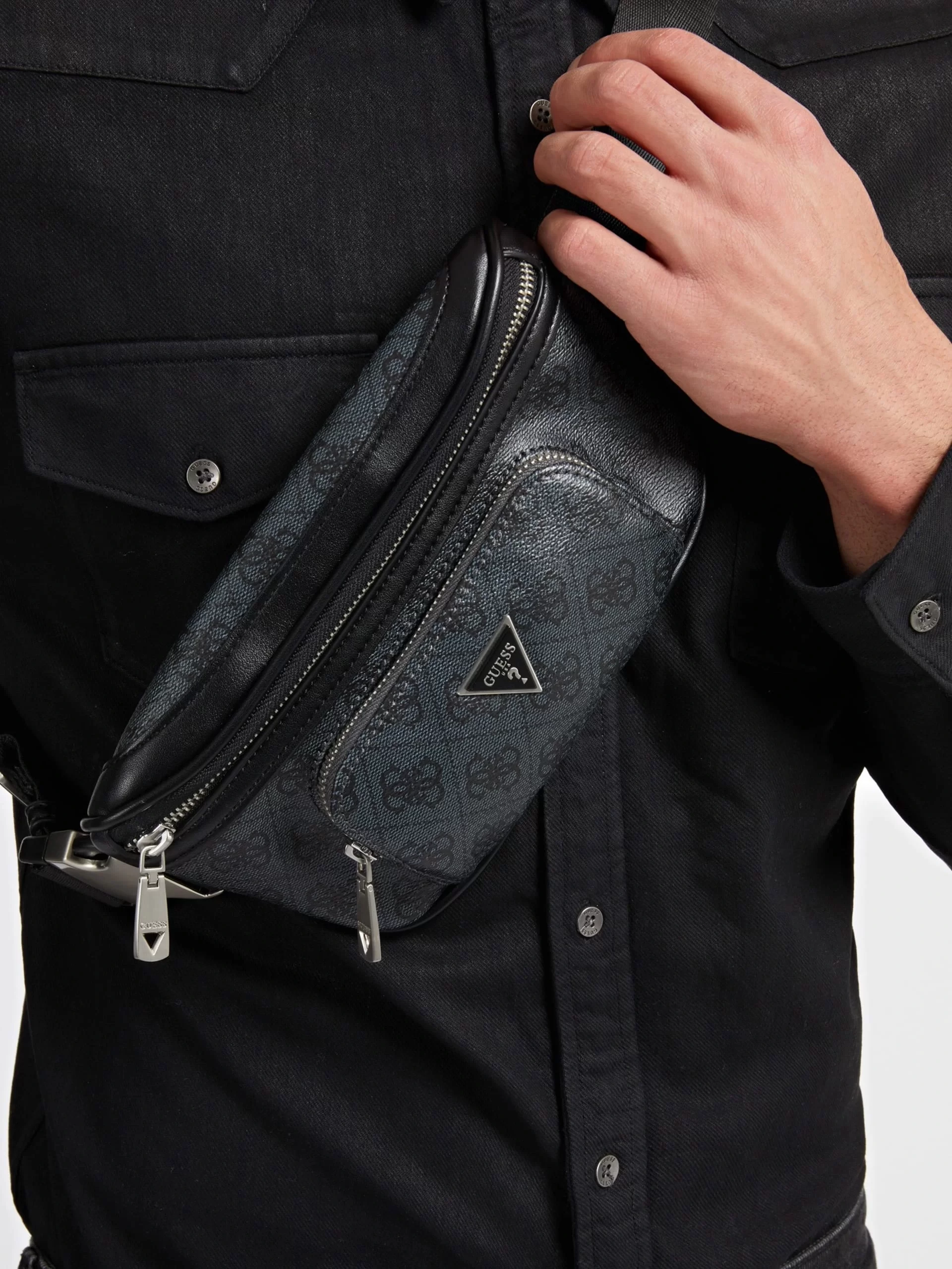 Guess Torino Erkek Siyah Çapraz Askılı Çanta HMEVZLP3231-BLA