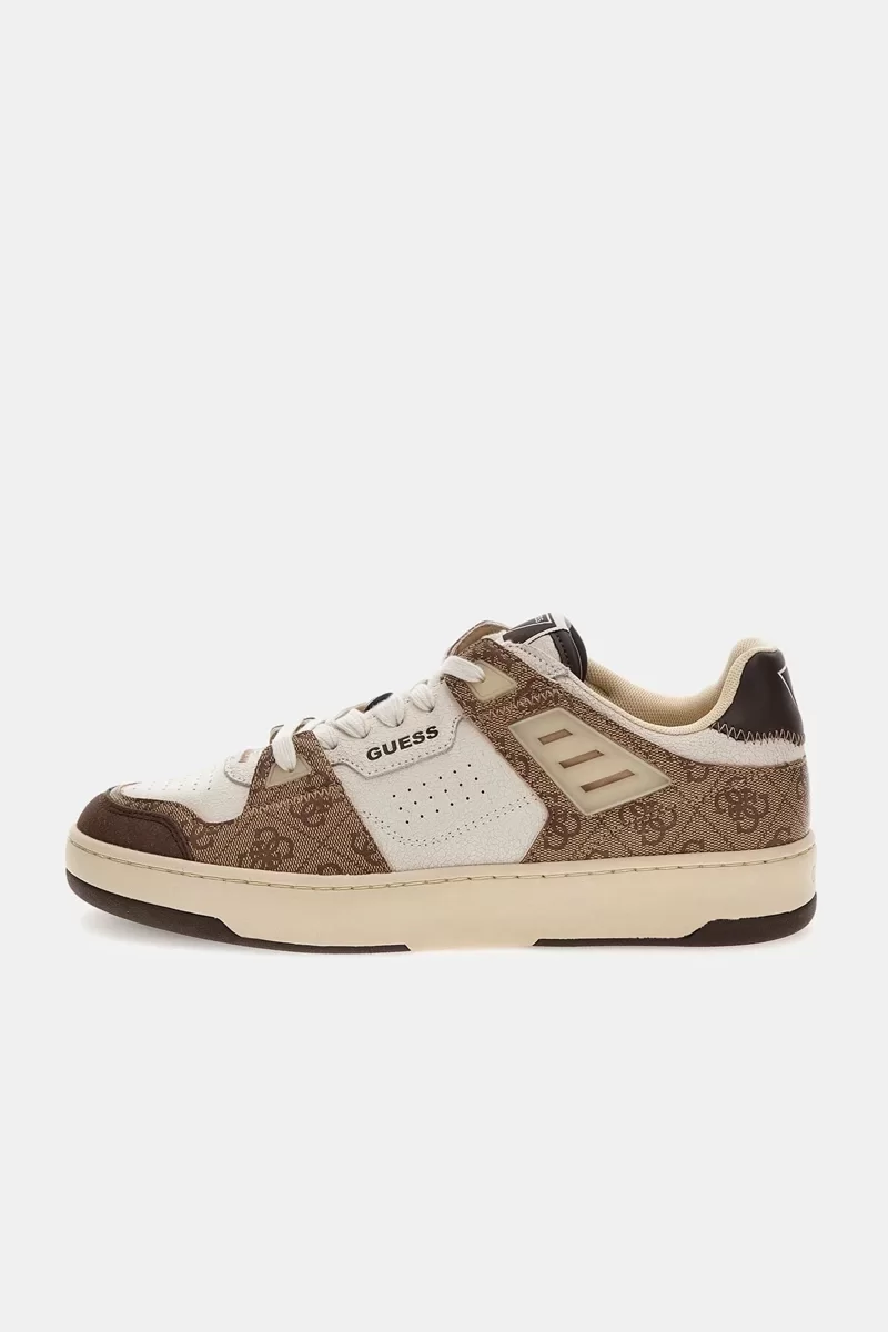 Guess Vıncent Erkek Ekru Sneaker FMJVINLEL12-WHIBE