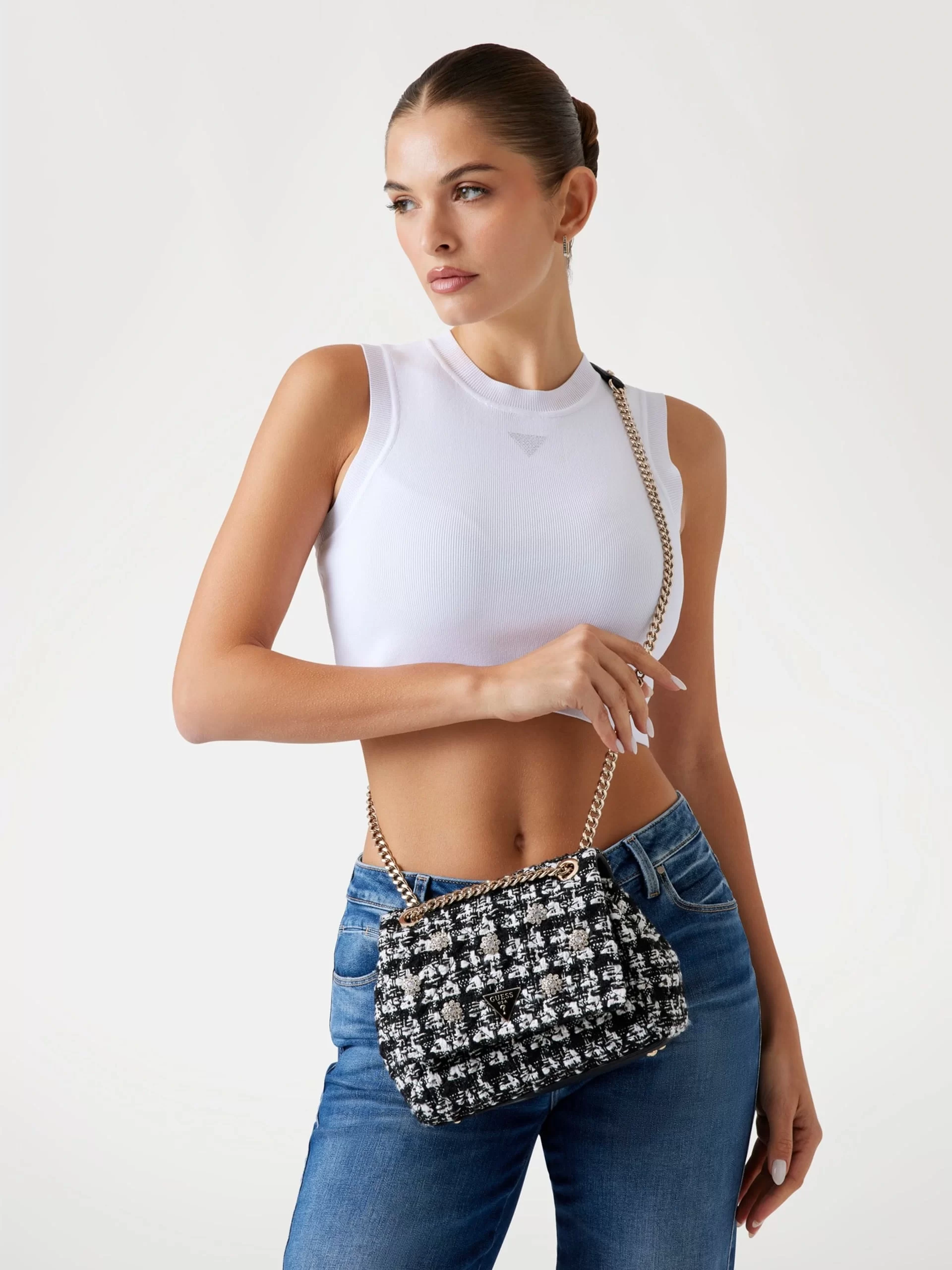 Guess Virtual Kadın Siyah Omuz Çantası HWTB8679210-BML