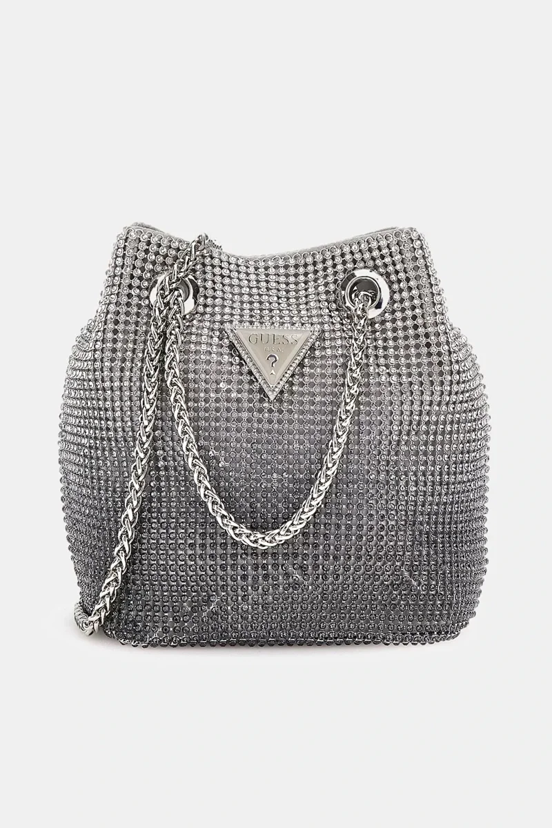 Guess ZALINA POUCH Kadın Gri Omuz Çantası HWOY9350750-SIL