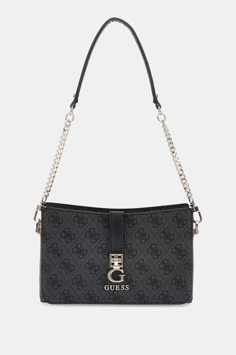Guess ZAMIRA TOP ZIP SHOULDER BAG Kadın Antrasit Omuz Çantası HWSG9629180-CLO