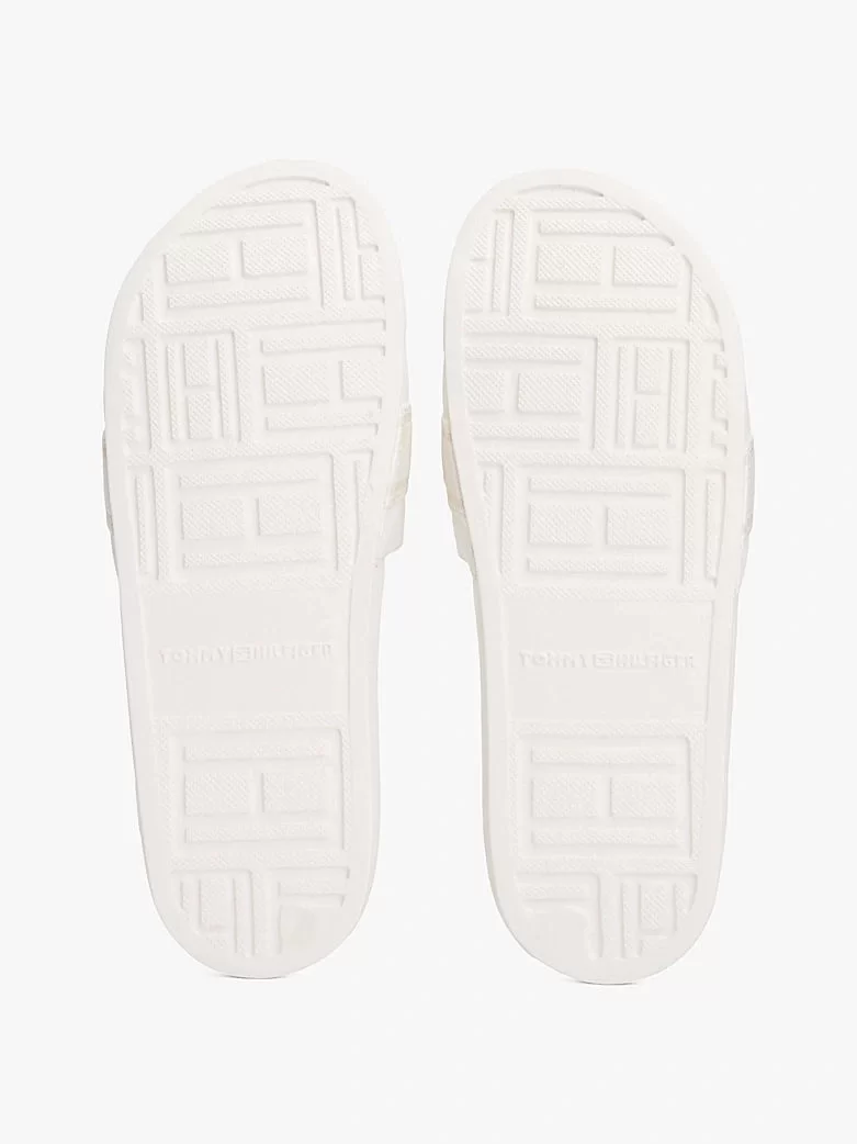 Tommy Hilfiger HILFIGER POOLSIDE WITH WEBBING Kadın  Terlik FW0FW08529YBL