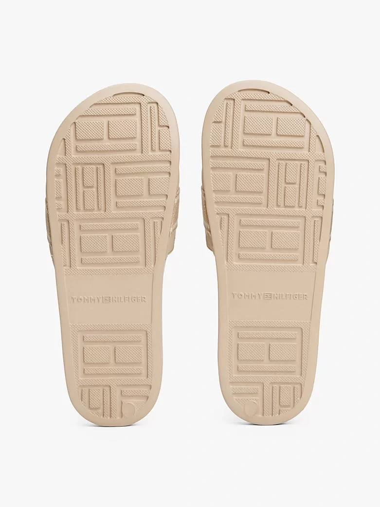 Tommy Hilfiger HILFIGER POOLSIDE WITH WEBBING Kadın  Terlik FW0FW08529ACC