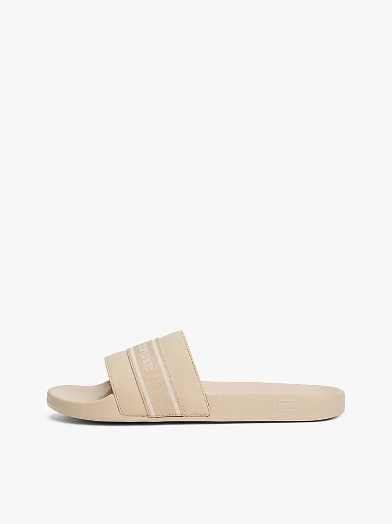 Tommy Hilfiger HILFIGER POOLSIDE WITH WEBBING Kadın  Terlik FW0FW08529ACC