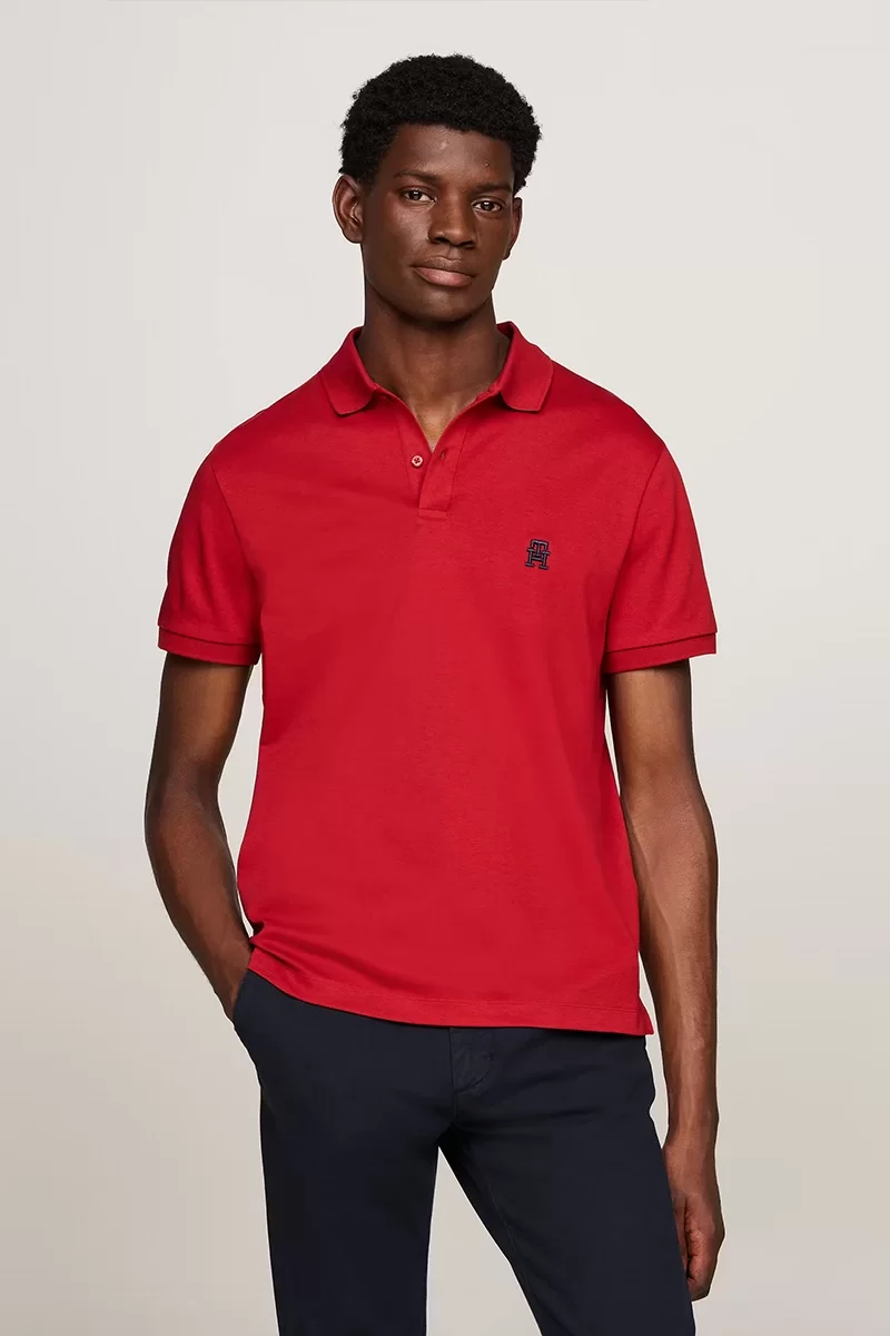 Tommy Hilfiger Erkek Kırmızı Polo T-Shirt
