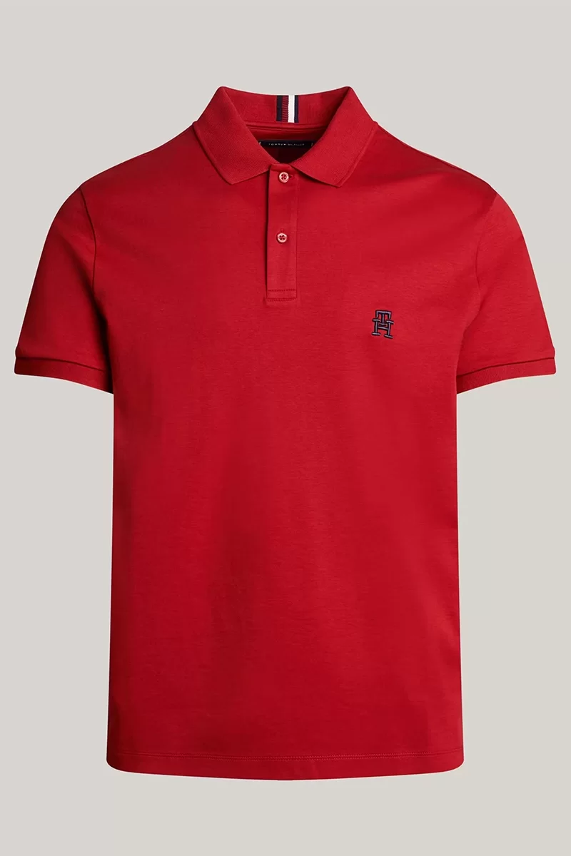 Tommy Hilfiger Erkek Kırmızı Polo T-Shirt