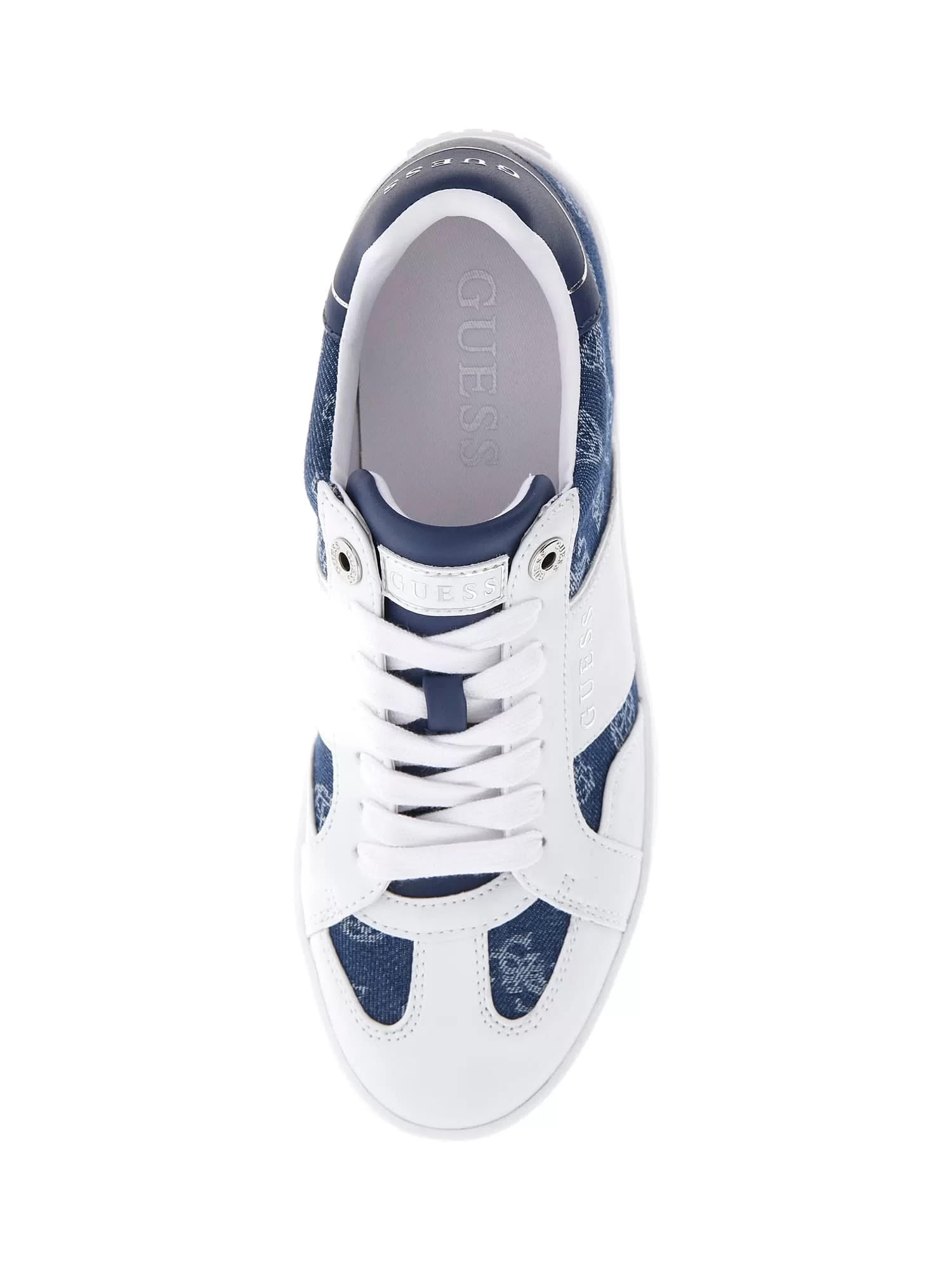 Guess JRONE4 Kadın Beyaz/Mavi Sneaker FLJRO4DEN12-WHBLU