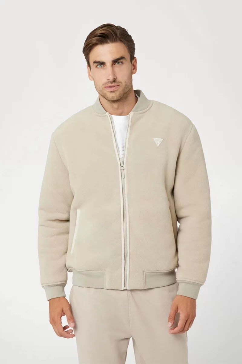 Guess Keıd Sherpa Jacket Erkek Krem Ceket Z4BL04KCEB0-G1CA