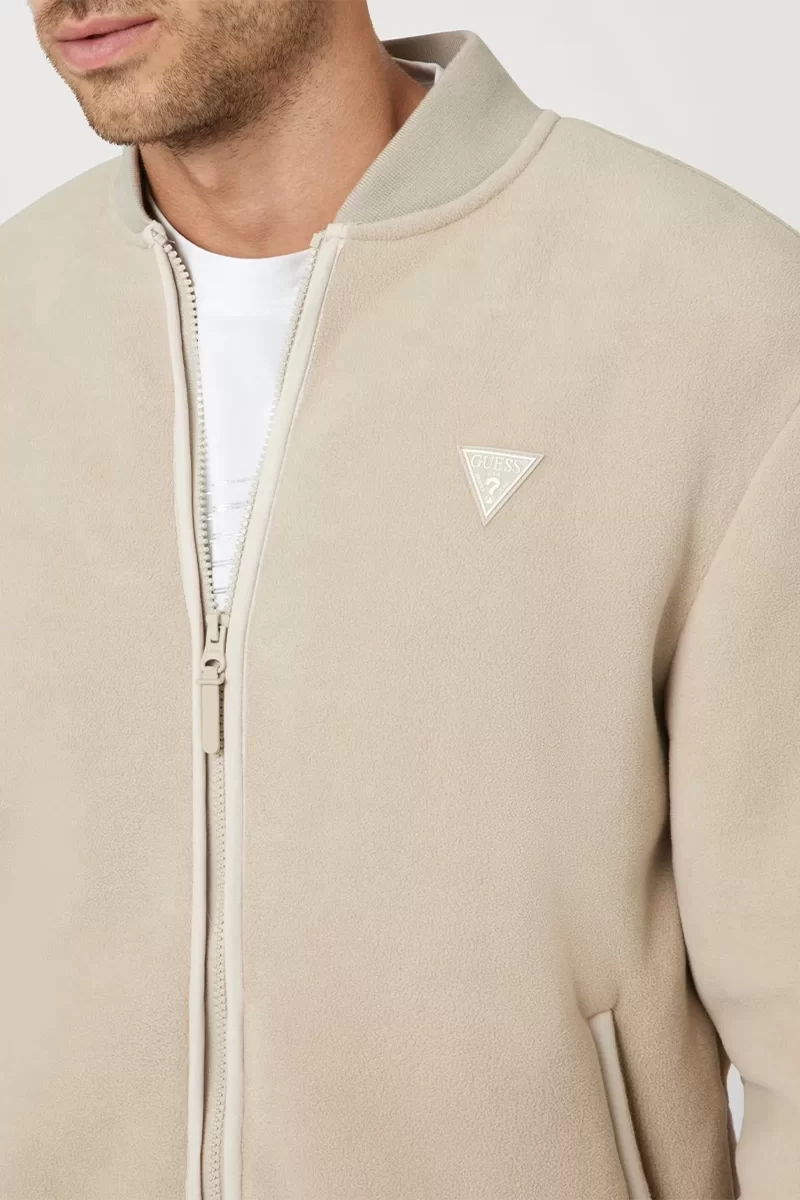 Guess Keıd Sherpa Jacket Erkek Krem Ceket Z4BL04KCEB0-G1CA