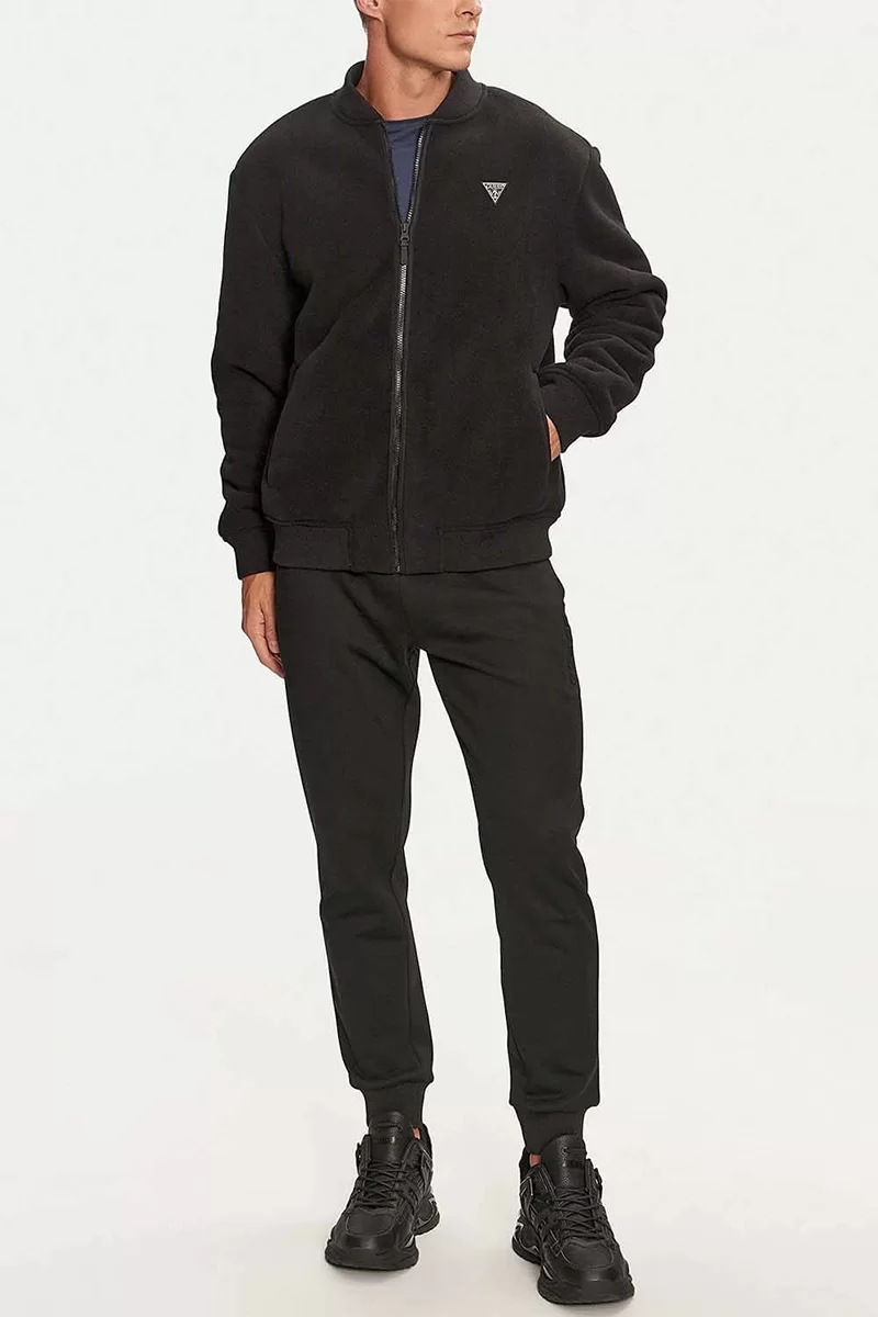 Guess KEID SHERPA JACKET Erkek Siyah Ceket Z4BL04KCEB0-JBLK