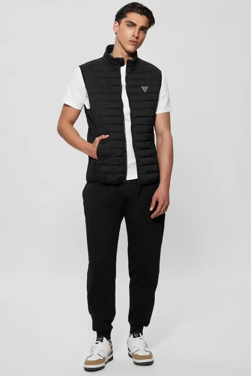 Guess LAUPER PADDED VEST Erkek Siyah Yelek Z4YL01WGAA0-JBLK