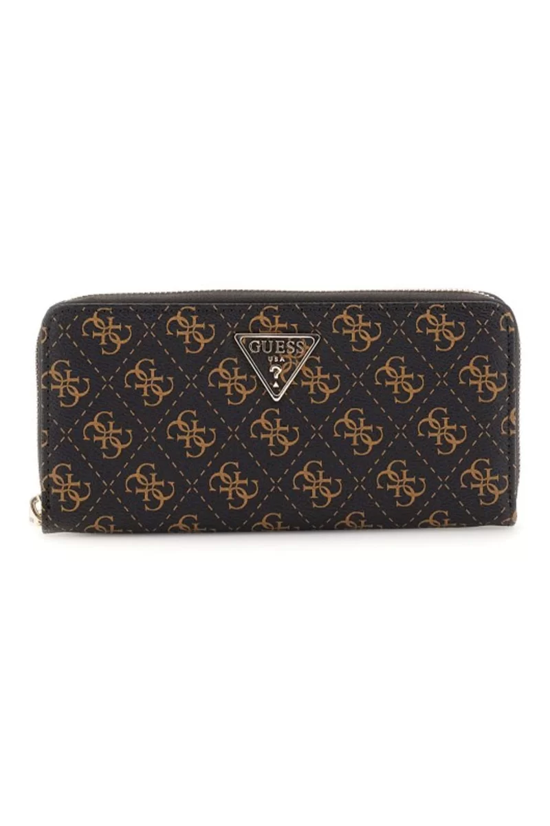 Guess Laurel Slg Large Zıp Around Kadın Kahverengi Cüzdan SWQE8500146-BNL