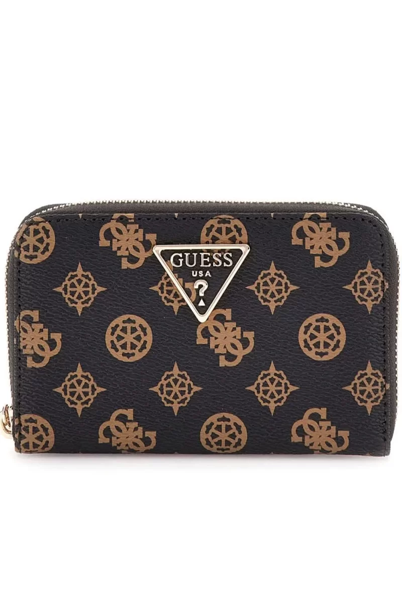 Guess Laurel Slg Medıum Zıp Around Kadın Kahverengi Cüzdan SWPG8500140-MLO
