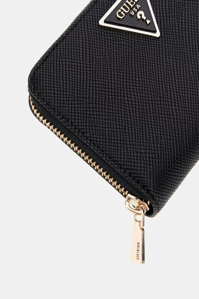 Guess LAUREL SLG MEDIUM ZIP AROUND Kadın Siyah Cüzdan SWZG8500140-BLA