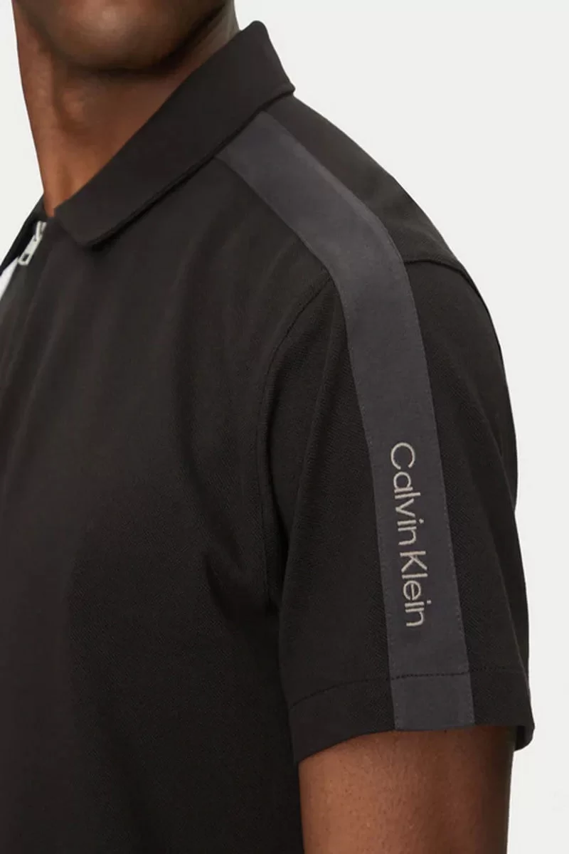 CK Jeans LOGO TAPE POLO Erkek  T-shirt J30J327240-BEH