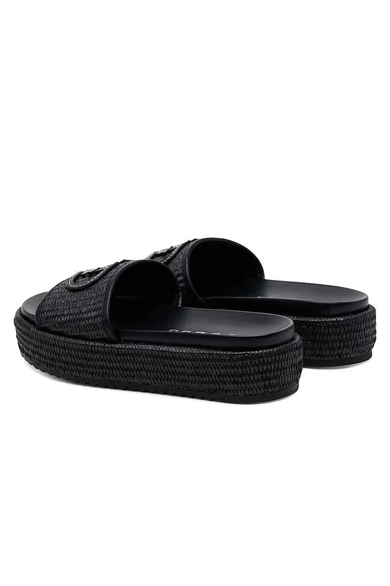 Guess Lonney Kadın Siyah Terlik FLJLNYFAB19-BLACK