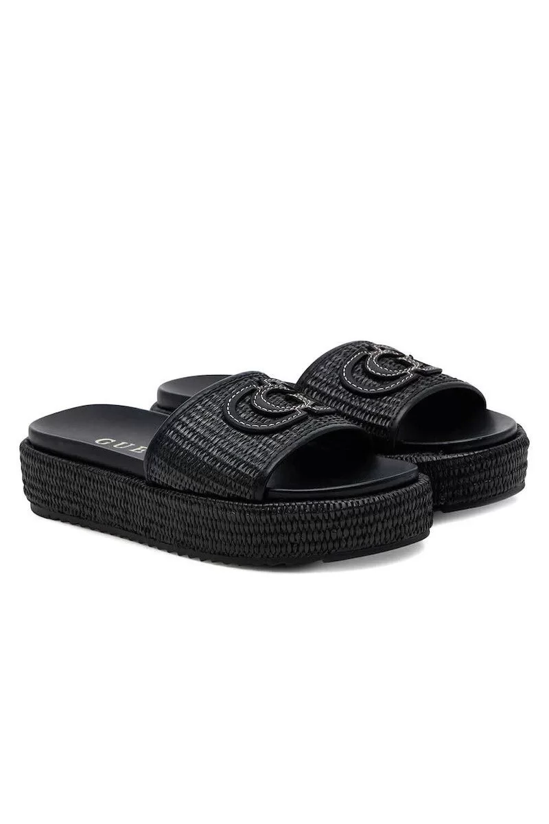 Guess Lonney Kadın Siyah Terlik FLJLNYFAB19-BLACK