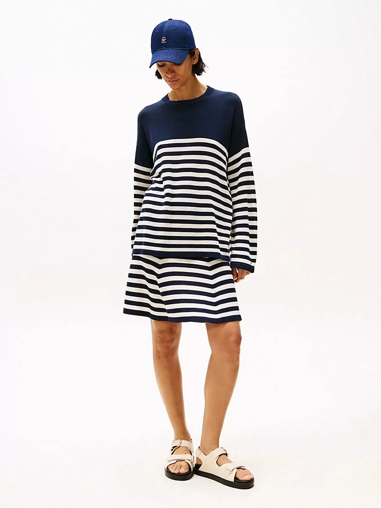 Tommy Hilfiger LYOCELL SILK RLX C-NK LS SWT Kadın  Hırka WW0WW444760A4