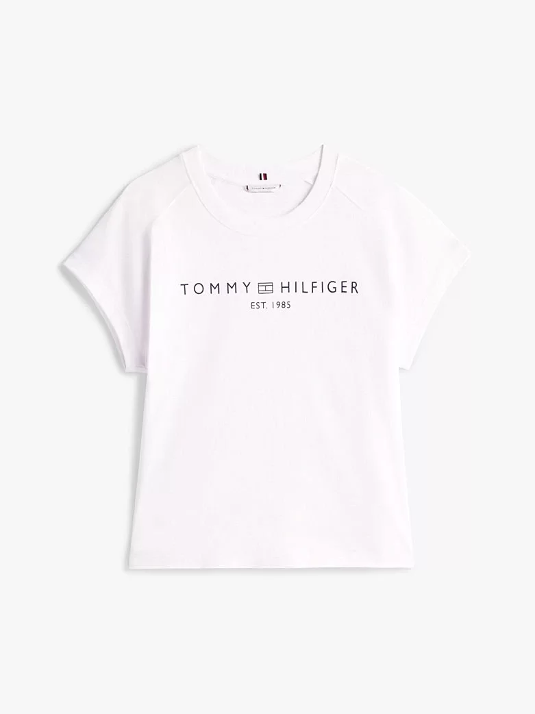 Tommy Hilfiger MDRN CAP SLV CORP LOGO TEE Kadın  T-shirt WW0WW46113YCF