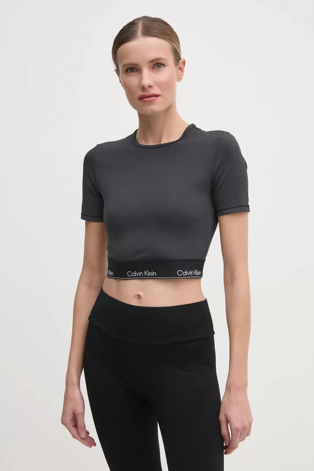 Calvin Klein MDRN SPRT SS T W ELS Kadın  Crop LVGWS5K144-UB1