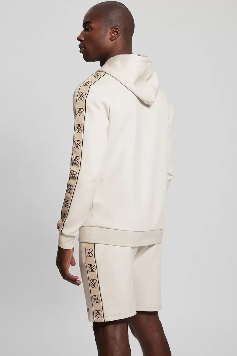 Guess Mıckey Hoodıe Sweatshırt Erkek Ekru Sweatshirt Z4RQ21KB3P2-G9L9
