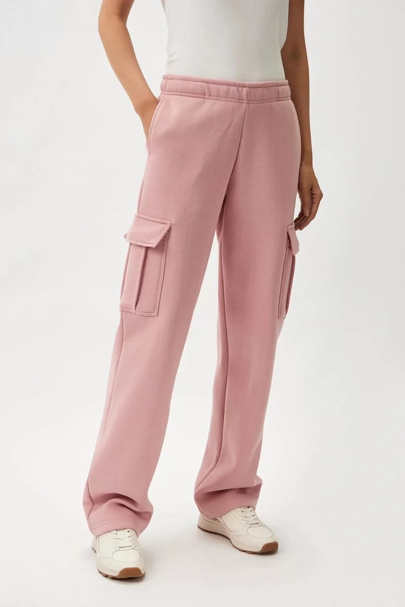 Guess Mıdge Cargo Jogger Kadın Pembe Eşofman Altı V4BB04KCHX0-G4L7