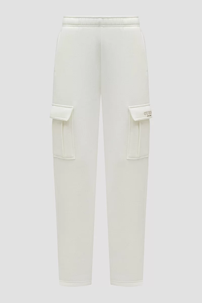 Guess Mıdge Cargo Jogger Kadın Beyaz Eşofman Altı V4BB04KCHX0-G042