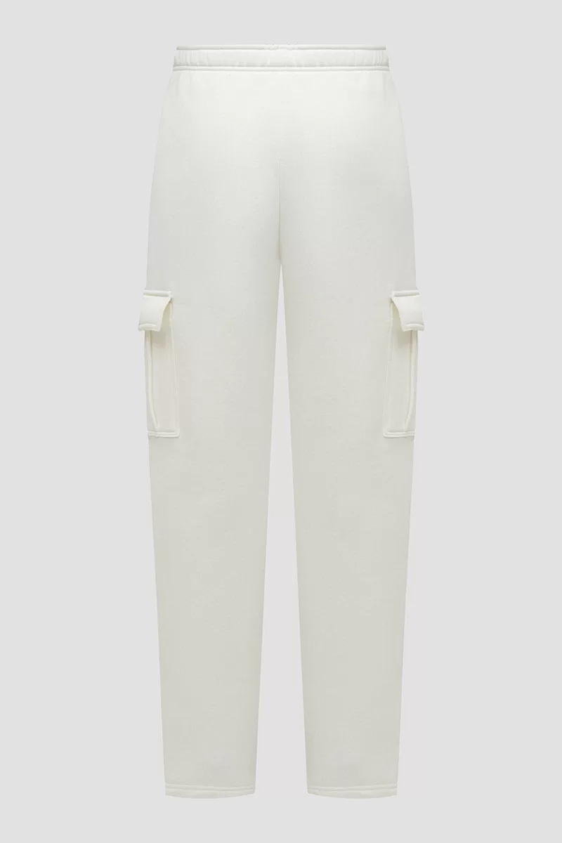 Guess Mıdge Cargo Jogger Kadın Beyaz Eşofman Altı V4BB04KCHX0-G042