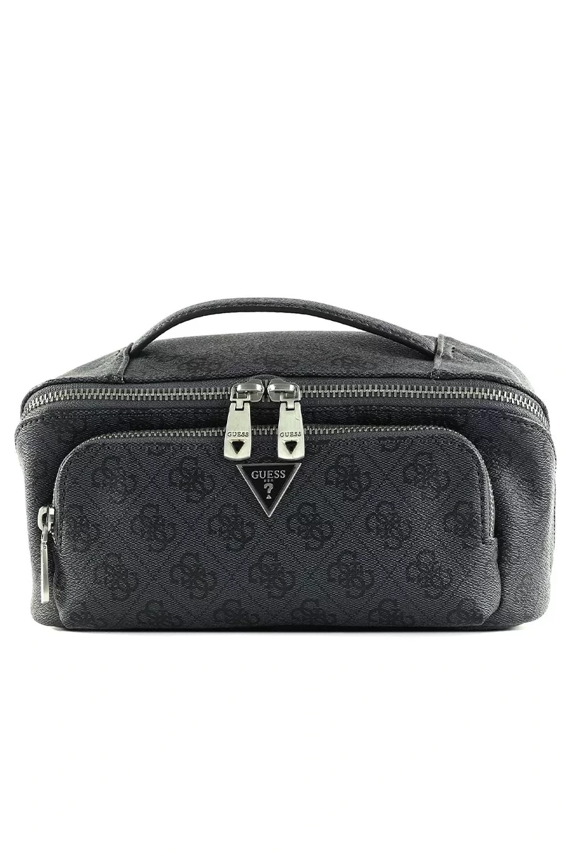 Guess MILANO BEAUTY CASE W HANDLE Erkek Siyah El Çantası PMMILOP4286-BLA