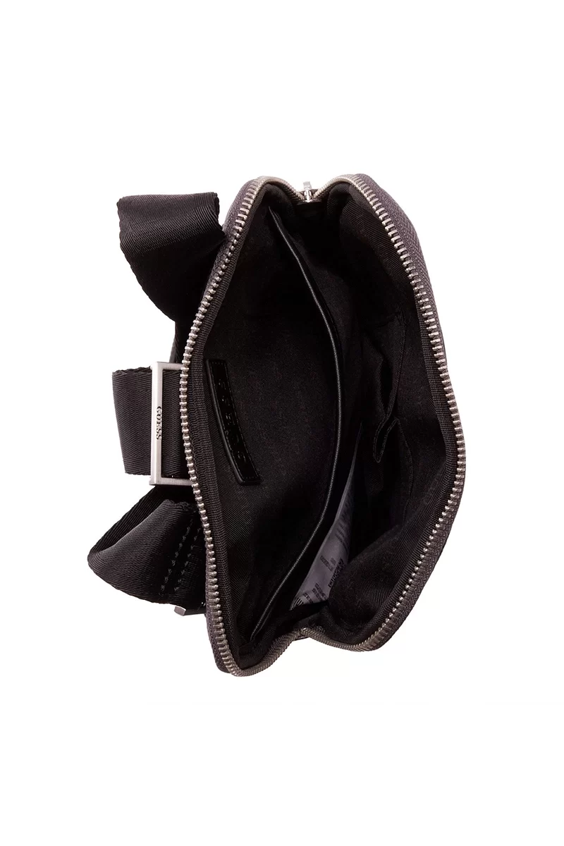 Guess Mılano Crossbody Flat Erkek Siyah Omuz Çantası HMEVZLP2223-BLA
