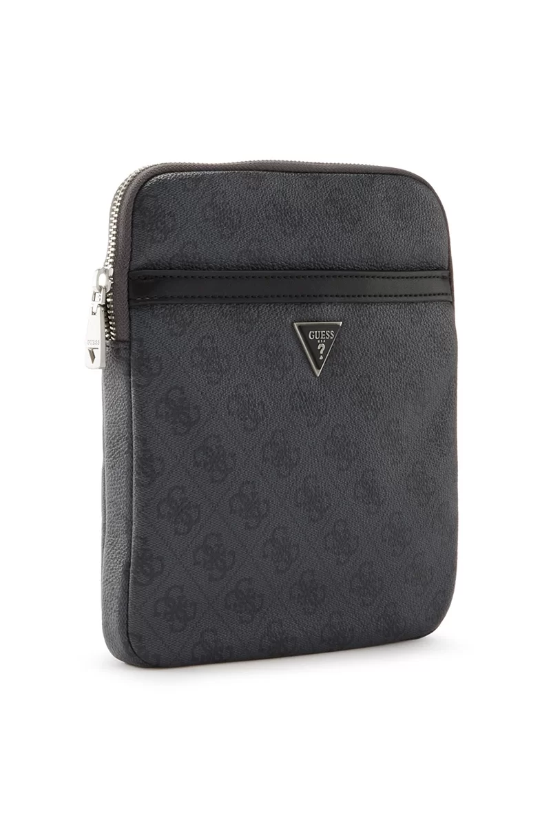 Guess Mılano Crossbody Flat Erkek Siyah Omuz Çantası HMEVZLP2223-BLA
