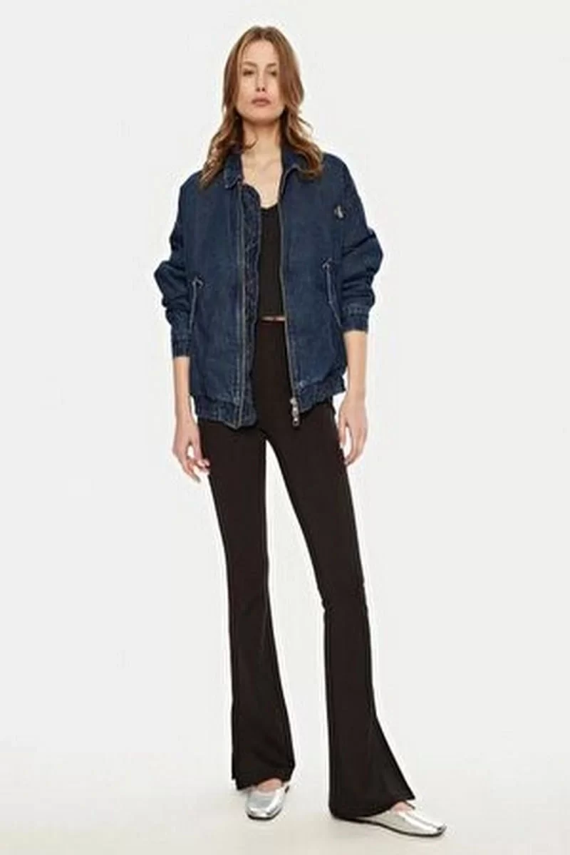 CK Jeans MILANO LOGO ELASTIC LEGGINGS Kadın  Tayt J20J225089-BEH