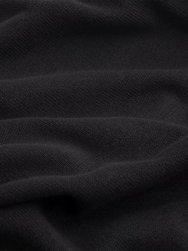 Calvin Klein Jeans  Erkek Modern Bisiklet Yaka Siyah Kazak