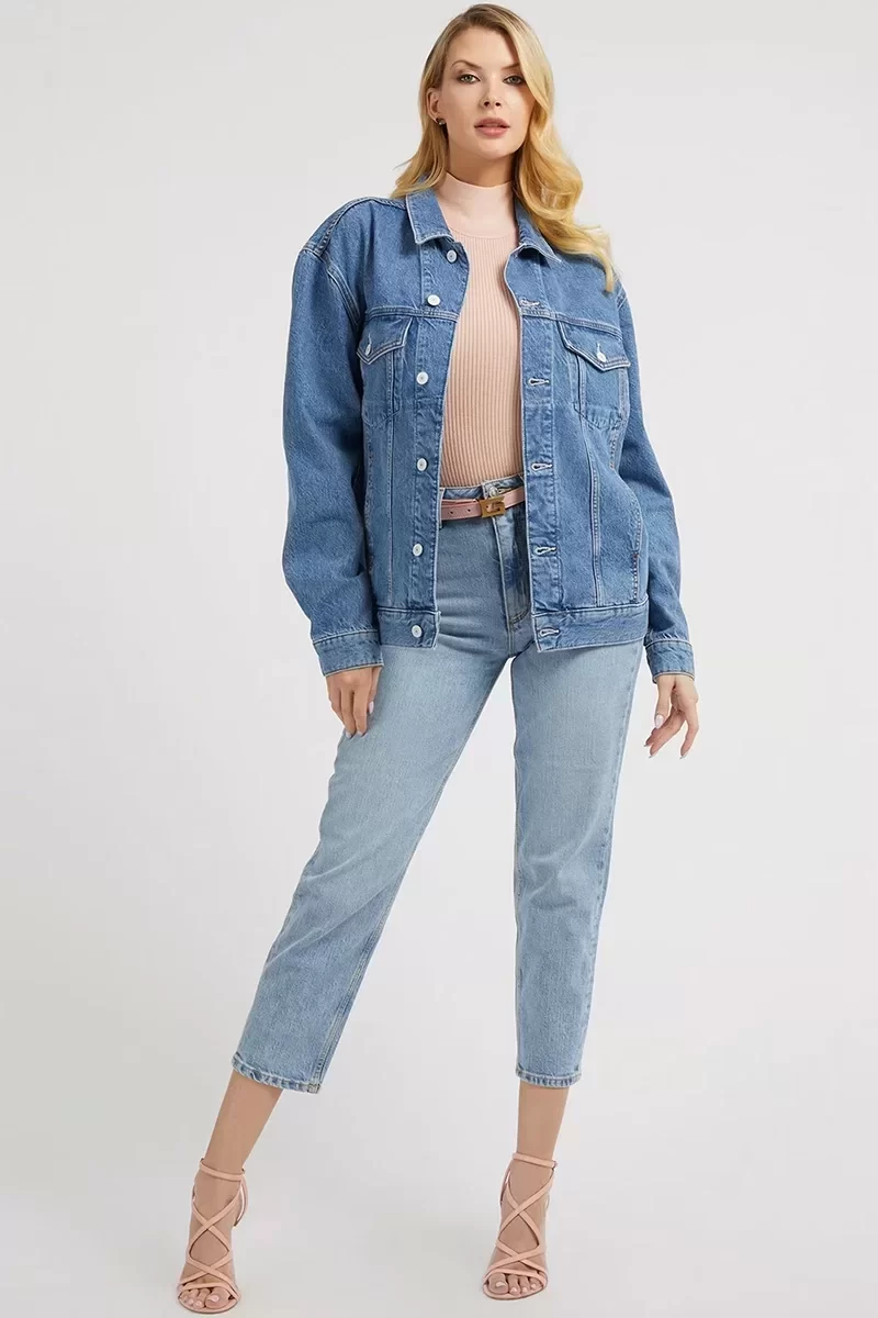 Guess Mom Jean Kadın Mavi Jeans W2YA21D4NH6-AULI