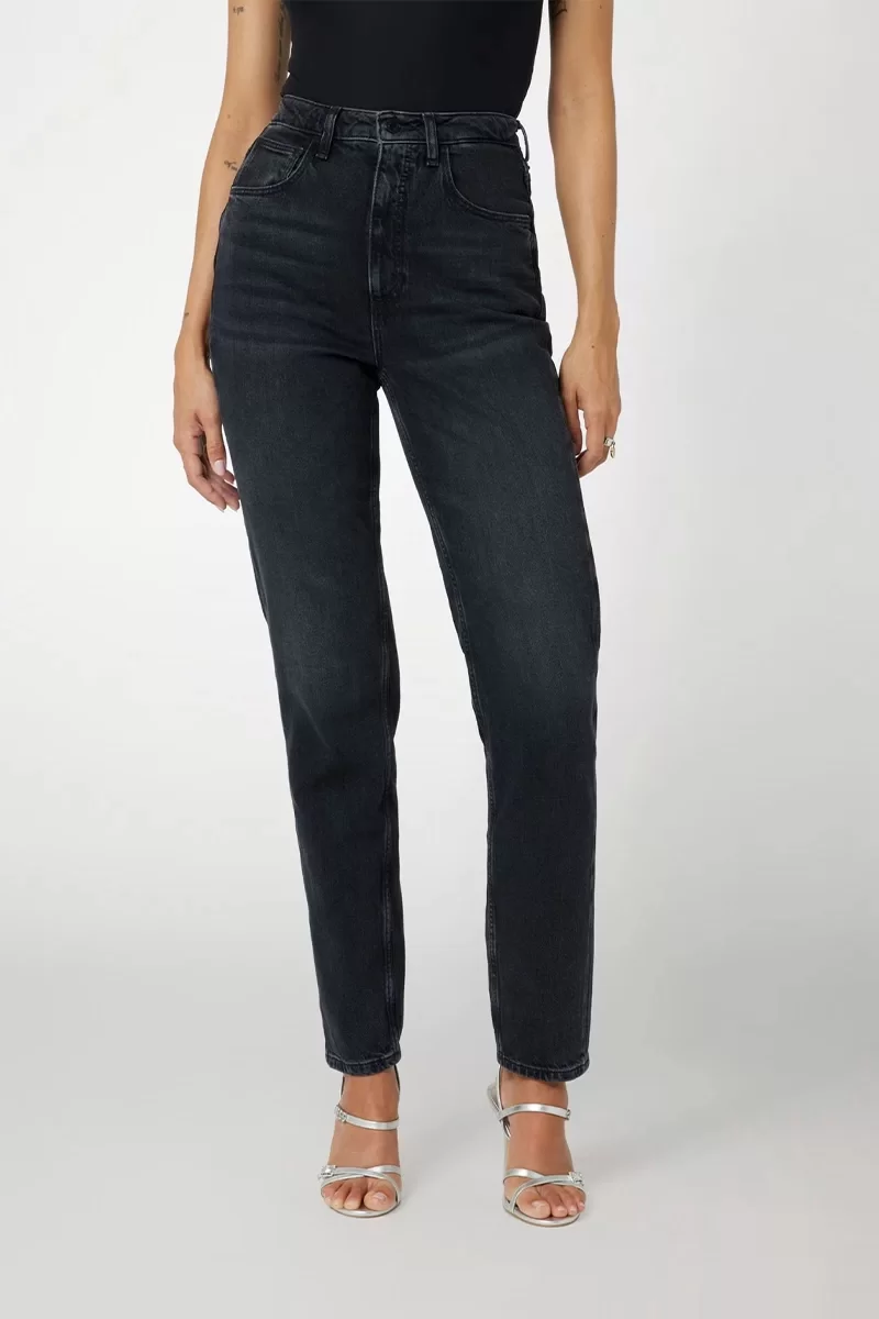 Guess MOM JEAN Kadın Siyah Jeans W2YA21D4QD1-AUBK
