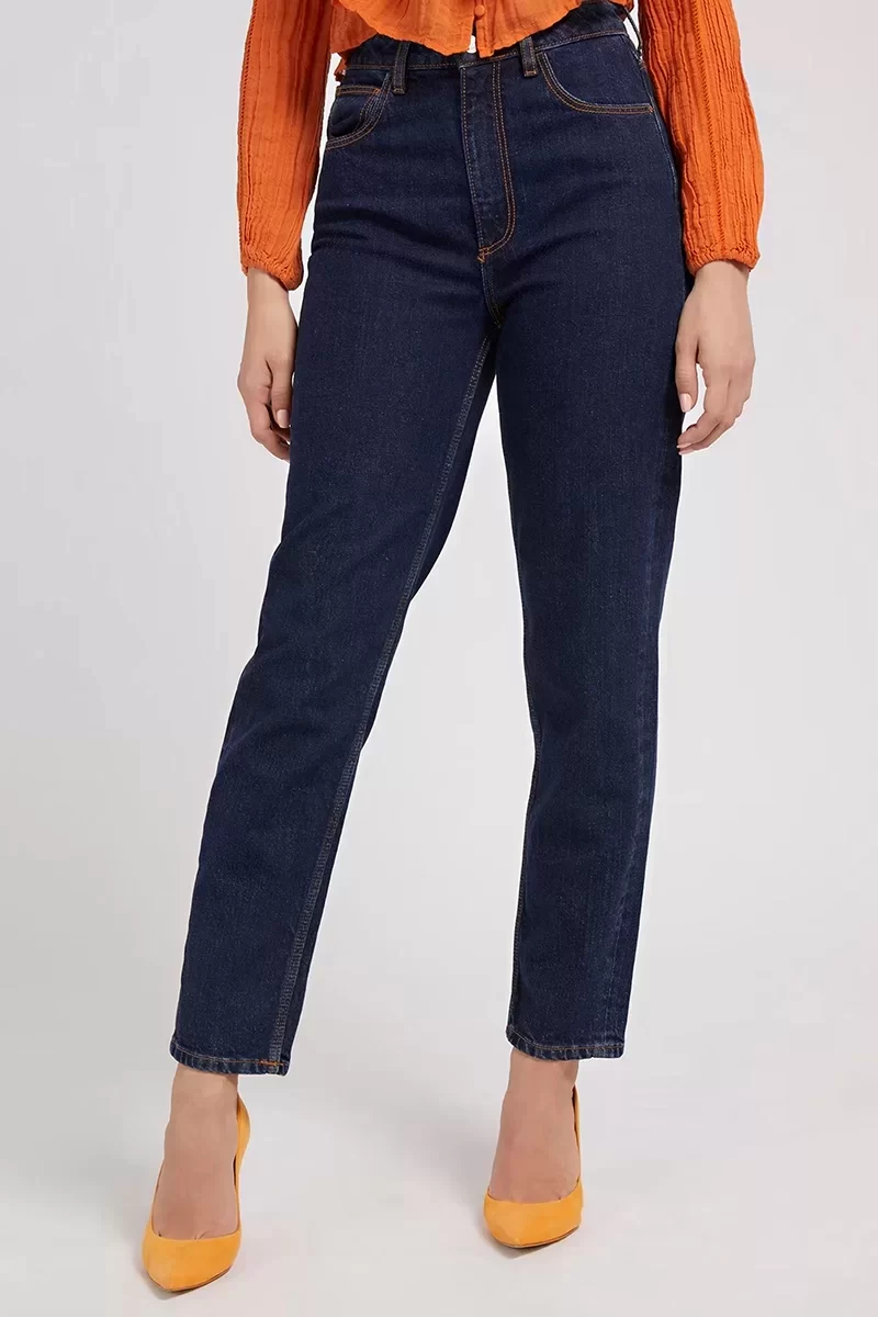 Guess MOM JEAN Kadın Siyah Jeans W2YA21D4NH4-AUDA