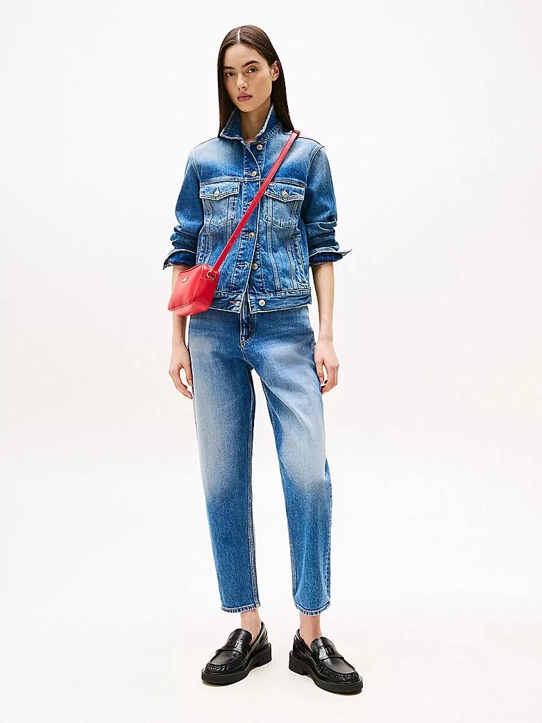 Tommy Hilfiger Kadın  Ultra Yüksek Bel  Mavi Pantolon
