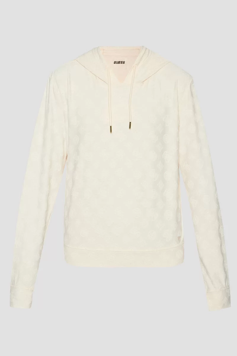 Guess MONICA LS HOODIE Kadın Pembe Sweatshirt V5RQ21KCLG2-P6EB