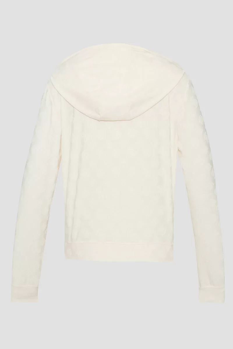 Guess MONICA LS HOODIE Kadın Pembe Sweatshirt V5RQ21KCLG2-P6EB