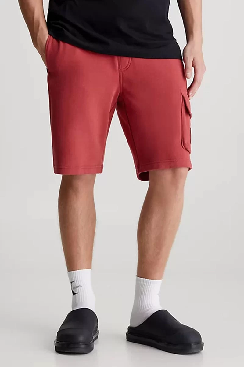 Calvin Klein MONOLOGO BADGE SHORT Erkek Kırmızı Şort J30J325132-XA0