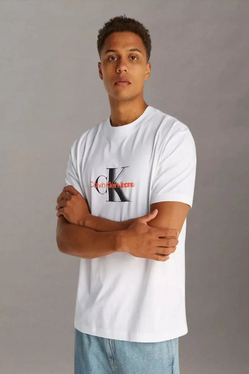 CK Jeans MONOLOGO SHIFT TEE Erkek  T-shirt J30J327471-YAF