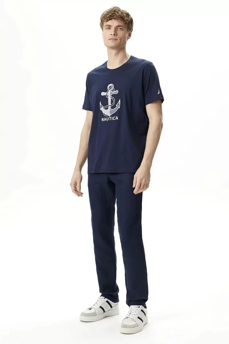 Nautica TSHIRT Erkek Lacivert T-shirt V45272T.4NV