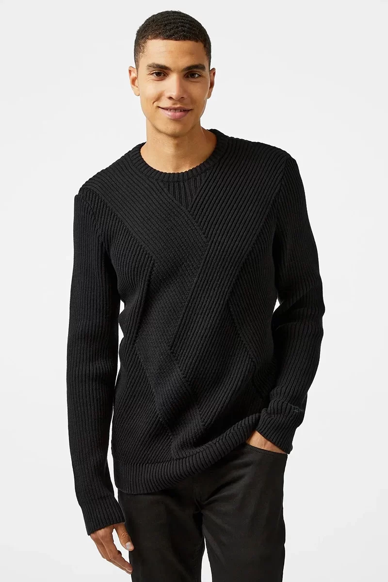 Nautica TRIKO Erkek Siyah Kazak S47115T.0TB