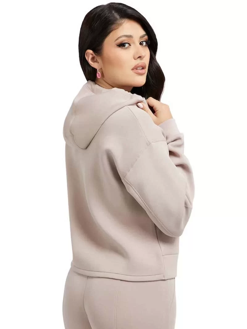 Guess NEW ALISA HOODED SWE Kadın Gri Sweatshirt V2YQ08K7UW2-G4Q9