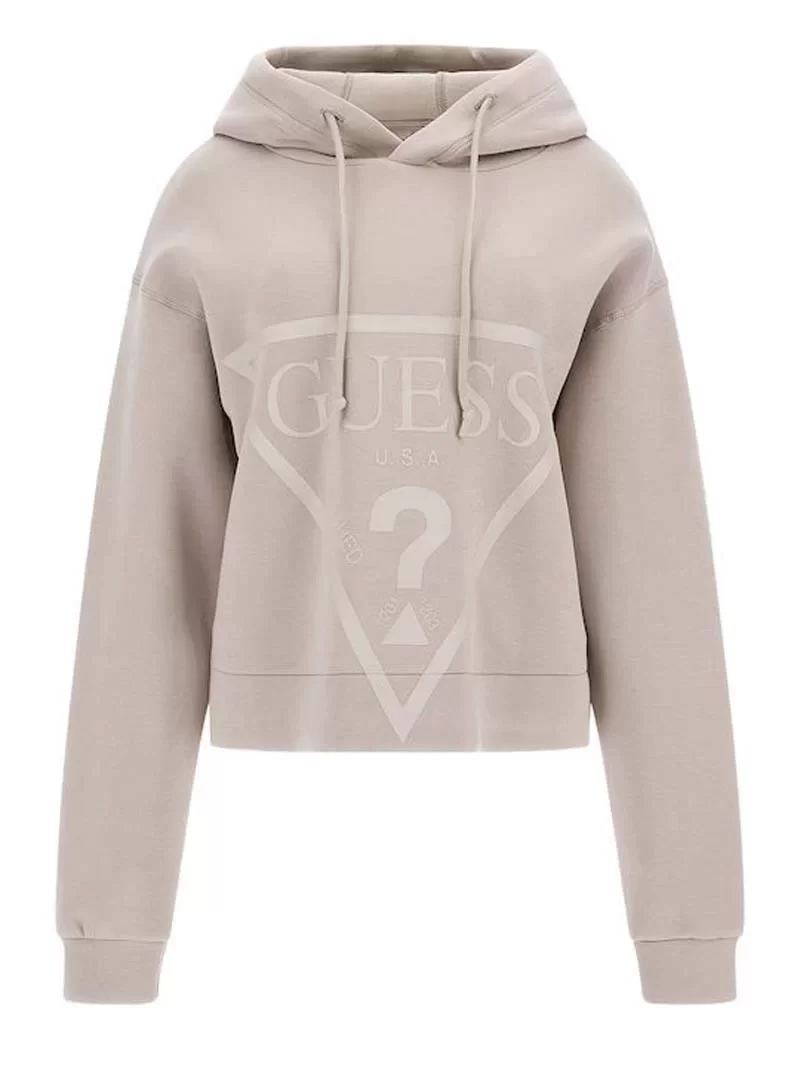 Guess NEW ALISA HOODED SWE Kadın Gri Sweatshirt V2YQ08K7UW2-G4Q9
