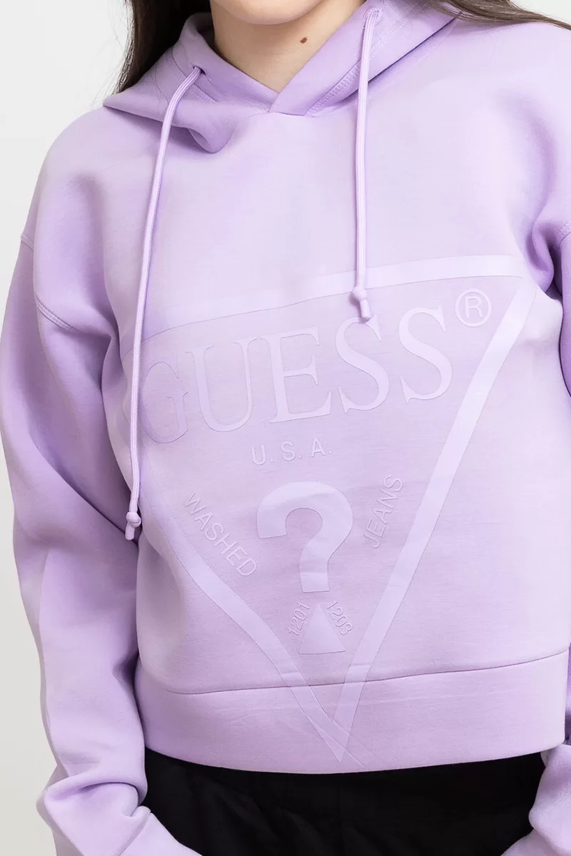 Guess Kadın Mor Alisa Scuba Sweatshirt